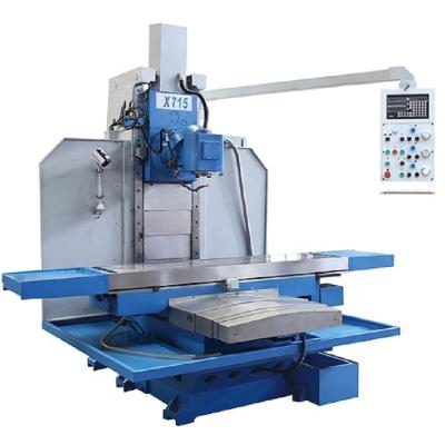 China Heavy Duty Universal Construction Material Stores Bed Type Milling Machine For Metal Machining X715 X716 BM715 for sale