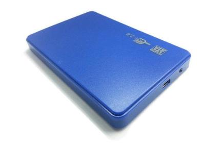 China Blue 5Gbps External Hard Disk Cases , Plastic External Hard Drive Housing for sale