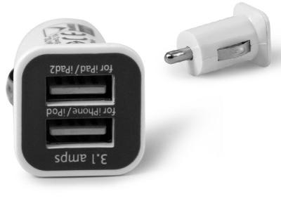 중국 15.5W 3.1A 다 항구 USB 충전기, 최고 소형 USB 차 충전기 접합기를 출력하십시오 판매용