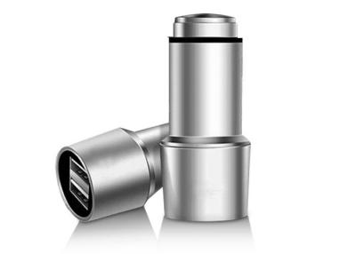 China 2 Port USB Car Charger 5 Volt 2.4 Amp , Ipad Iphone Automobile Charger for sale