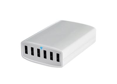 China Adaptador inteligente do poder de USB do porto de 12 ampères multi com cabo do comprimento de 120CM/de 5FT à venda