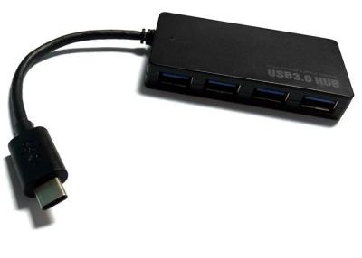 China 5Gbps USB 3.0 4 Port Hub Adapter , USB Powered Network Hub For Laptop / Tablet for sale