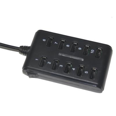 China Support 2.5INCH Hard Disk Driver external Laptop Usb Hub 10 port 2.0 Speed 480Mbps for sale