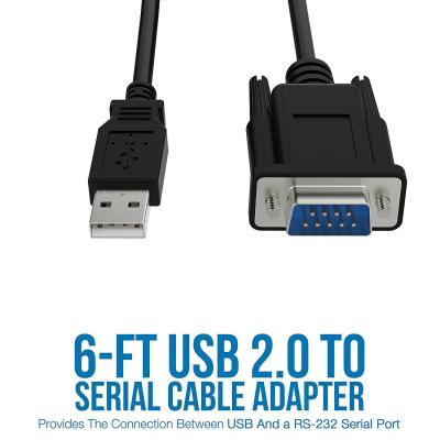 China 480M USB To Db9 Serial Adapter Cable For Print and Some other RS232 Devices for sale