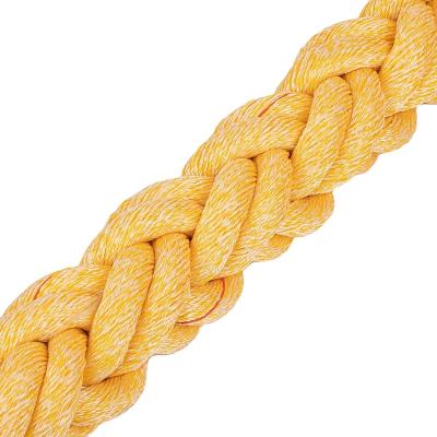 China High Quality Rope 8 Strand 22 Mm 25mm Braided Nylon Polyester Marine Mooring Rope for sale