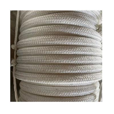 China High Grade Polyester 40-160mm Marine Polyester Double Braided Rope for Port Terminals for sale