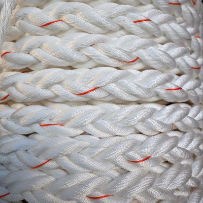 China 12 pp/polypropylene strong roving braided racing rope with braided core 32 rovings multifilament rope for sale