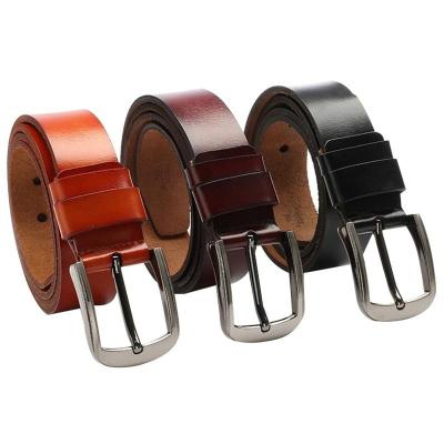 China 2023 New High Quality Vintage Leisure Business Pin Buckle Belt Belts Leather Men Luxury for sale