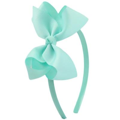 China Hot Selling Decoration Fabric Ribbon Bowknot Headbands Great For Kids Hair Accessories For Girl Kids Headbands for sale