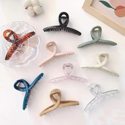 China Korean Hot Selling Single Decoration Style Plastic Hair Claw Clips Woman Hair Clips Lady Hair Accessories For Women for sale