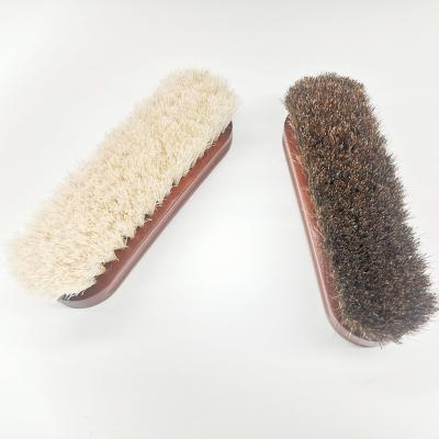 China Shoe Brush Shoe Cleaner 100% Natural Horsehair Shine Shoe Brush for sale