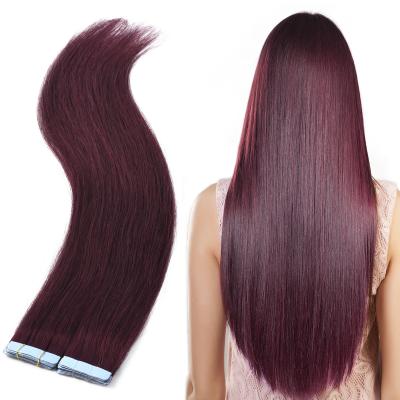 China 100% Tape In Extensions, Free Shipping Natural Silky Straight Straight Hair Tape In Hair Extensions for sale