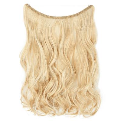 China Free Shipping Hot Body Wave Wire Hair, High Temperature Wire Hair, Invisible Halo Wire Hair Extensions for sale