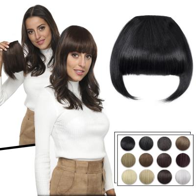 China Free Sample Fiber Straight Hair Pieces Synthetic High Temperature Bangs With Bangs, Natural Like Hair Bangs, Synthetic Hair Bangs Bangs for sale