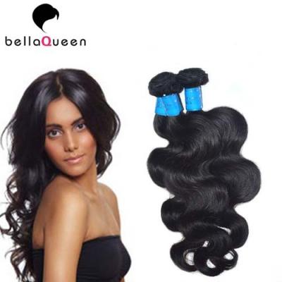 China Extensión natural del pelo de Remy del birmano de la Virgen del negro 6a, el tejer del cabello humano de la onda del cuerpo en venta