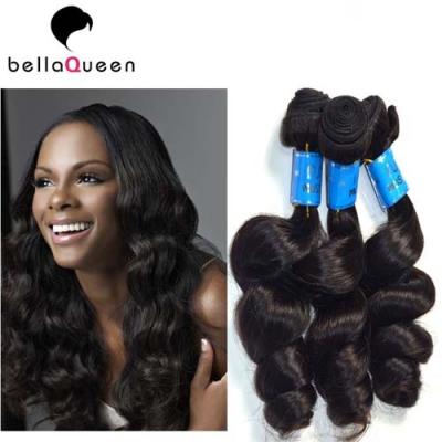 China 7A Grade Natural Black Loose Wave European Virgin Hair Of Human Hair Weaving for sale