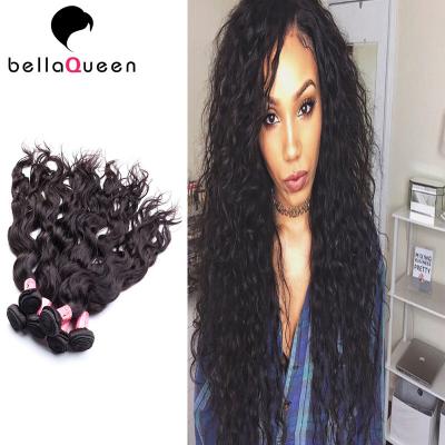 China Extensiones dibujadas dobles rizadas del pelo, pelo negro natural de la Virgen del grado 7A en venta