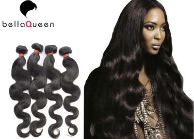 China Extensiones naturales del cabello humano de la onda del cuerpo del 1b del negro del pelo de la Virgen del grado 7A de la belleza en venta