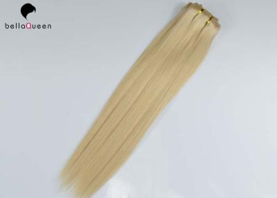 Chine Agrafe droite blonde d'or brésilienne dans l'extension humaine pour la femme à vendre