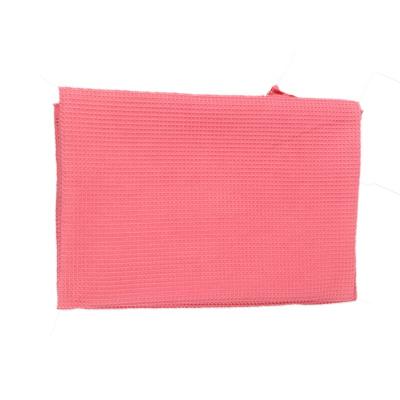 China Breathable Eco-friendly Soft Regenerated Fiber80% Polyester And 20% Polyamide Waffle Solid Weave Microfiber Fabric for sale