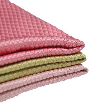 China Stain Resistant High Quality Microfiber Colorful Strong Water Absorption Customized GRS Fish Scale Fabric for sale