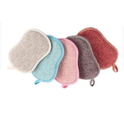 China Wrinkle Resistant GRS Refined Microfiber Oil Stains Quick Dry Bright Silk Cleaning Sponge Customized Colorful for sale