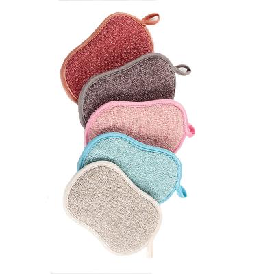 China Wrinkle Resistant GRS Refined Microfiber Oil Stains Quick Dry Bright Silk Cleaning Sponge Customized Colorful for sale