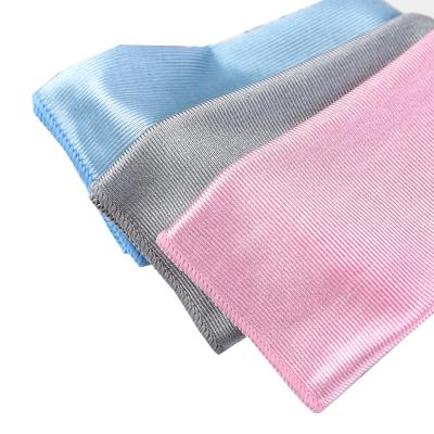 China Factory Wholesale Microfiber Window Glass Cleaning Towel Towel Breathable Microfiber Glass Cloth for sale