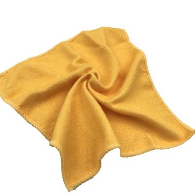 China GRS Free Samples Orange Cleaning Effect Warp Micro Viable Eco-Friendly Perfect Fiber Knitting Towel Microfiber Knitting Towel for sale