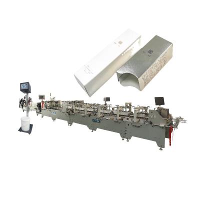 China Lock Bottom Box Carton Box Auto Folder Gluer Machine for Paperboard and Corrugated Paper for sale