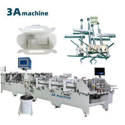 China CQT 900YG-2 Bottom Lock Corrugated Box Manufacturing Machine Folder Gluer Parts Paper Pasting Machine 2800 KG for sale