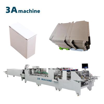 China 1100 JGKW Dual- Lock Bottom Carton Paper Folder Gluer Machine for Production of Boxes for sale