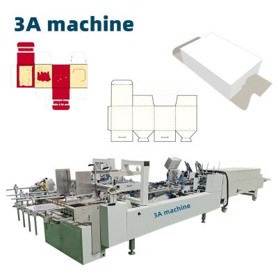 China Cardboard/Corrugated Straight Line Box Automatic Two Pieces Carton Folder Gluer Machine for sale