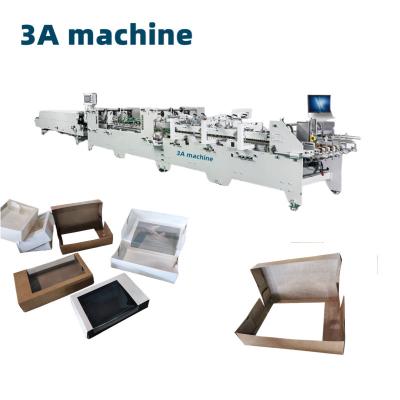 China Versatile CQT-850 Automatische 4 6 hoek folder Gluer voor de vervaardiging van papier lunchbox Te koop