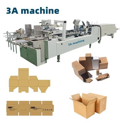 China CQT-800 WK-2 Maquina de pegado plegable de cajas de cartón pequeñas para papel corrugado de flauta E en venta