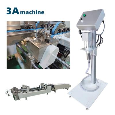 China Automatic add glue machine for box folder gluer folding hot melt glue box gluing machine for sale