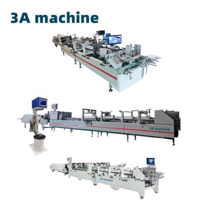 China Folder Gluer Machine for Corrugated Carton Cardboard Box 4.5kw PLC Core Components for sale