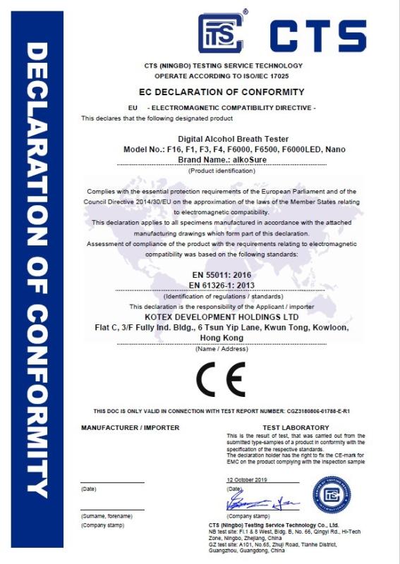 CE - KOTEX DEVELOPMENT HOLDINGS LIMITED