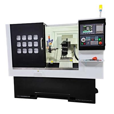 China Metal Rotary Milling Drilling CNC Lathe CK6146 CNC Lathe Horizontal Shaft Bore 46mm With Servo System China CNC Lathe Machine for sale