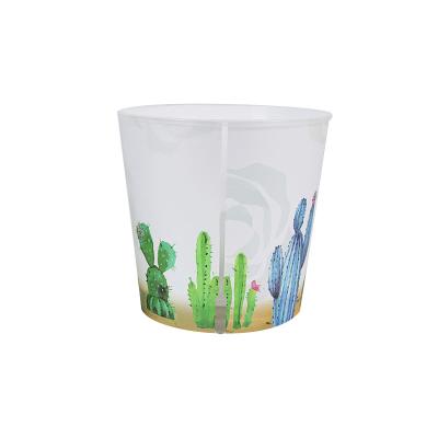 China Modern Painted New Design Chinese Style Water Level Obvious Cactus Succulents Small Lazy Flower Pots for sale