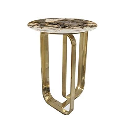 China Modern marble top coffee table (the other) top quality different marble material round adjustable marble coffee table for sale