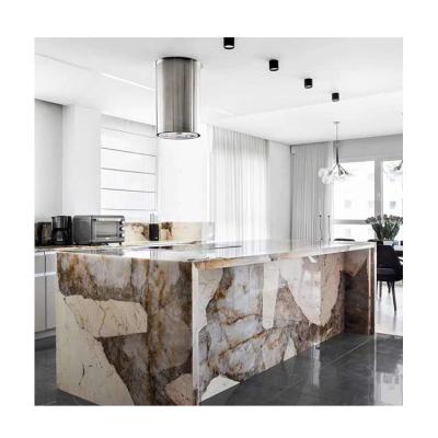 China Modern Design Marble Top Modern Kitchen Furniture Multifunctional Buffet New High End Luxury Dining Room Set Home Furniture for sale