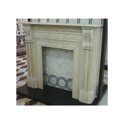 China Professional Supplier Natural Stone Marble Fireplace Mantel Marble Fireplace Surround Support Customization for sale