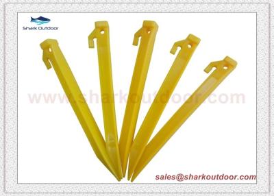 China Hot sales Plastic tent peg stakes set card insertion pack outdoor ABS camping nail environmental material for sale