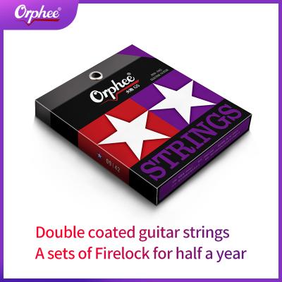 China Double nano antirust coating nickel plated and nano double coated firelock G6 pure electric strings for sale