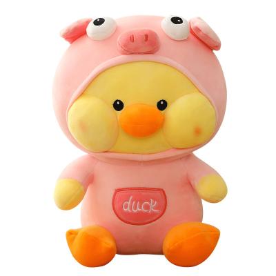 China Cute Fun Customized cute plush yellow duck doll for children filling cuddle toy ducks for sale