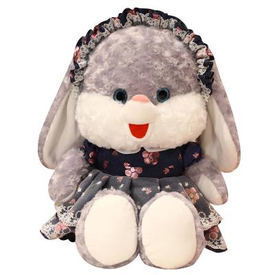 China Cute Fun Customizable soft plush rabbit filled rabbit animal children's sleeping doll toy for sale