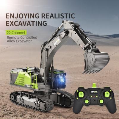 China Amazon Power Factory Excavator Loader Boy Car Remote Control Excavator Alloy RC Model Car 1:14 22 Channel Alloy Remote Control Toy for sale