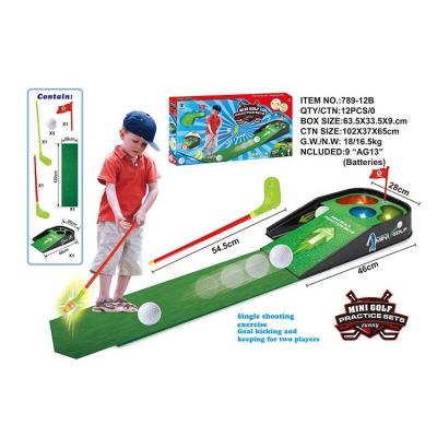 China Good Quality Green Toys Mini Golf Scene Sports Toy Amazon Power Factory Proper Price Golf Practice Table Set for sale