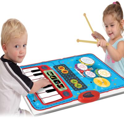 China Musical toy 70*45cm set music piano cover instrument electronic organ part plays mini piano two in one barrel music percussion cover for sale